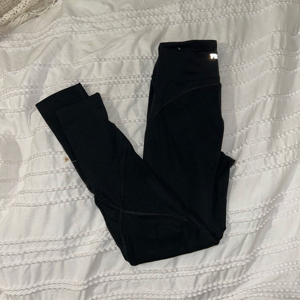 PINK black basic sport leggings size S